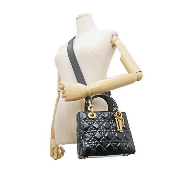 Dior Lady Dior Small Handbag Black - Picture 10 of 10